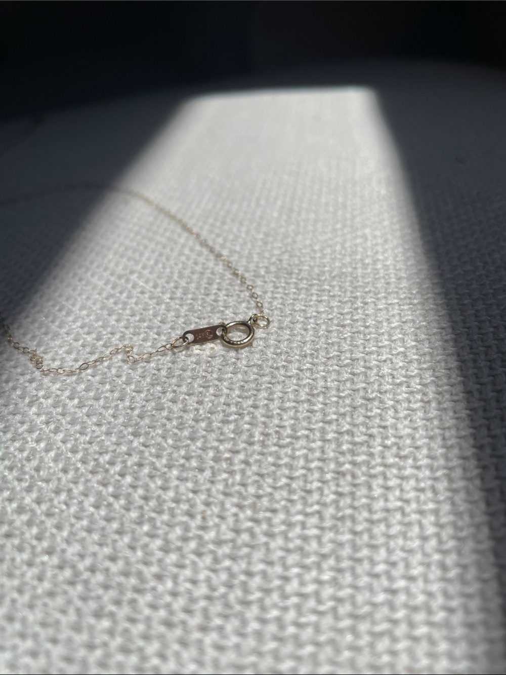 14k Triangle Necklace - Picture 5 of 6